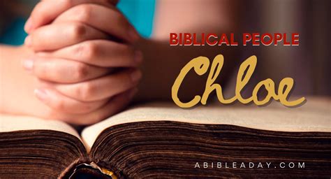 chloe from the bible